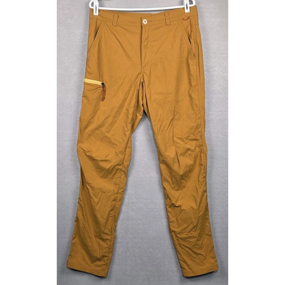 REI Co-op Men's Trail Made Stretch Nylon Hiking Adventure Pants 34X32 Mustard